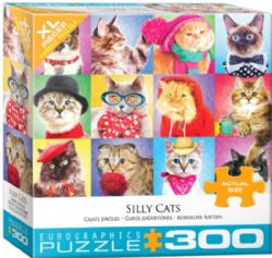 EUROGRAPHICS CASSE-TÊTE 300 LARGES PIÈCES - PORTRAITS DE CHATS COSTUMÉS